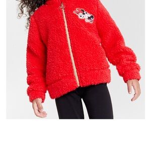 Hybrid Apparel Red Cartoon Fleece Jacket